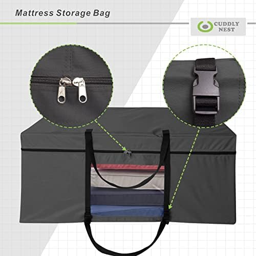 Cuddly Nest Folding Mattress Storage Bag - Black