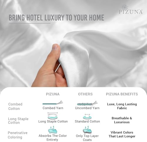 Pizuna Pure 100 Cotton King Duvet Cover Set