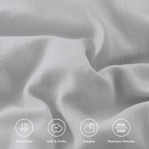 Andency Light Gray Twin Comforter Set 2 Pieces 1