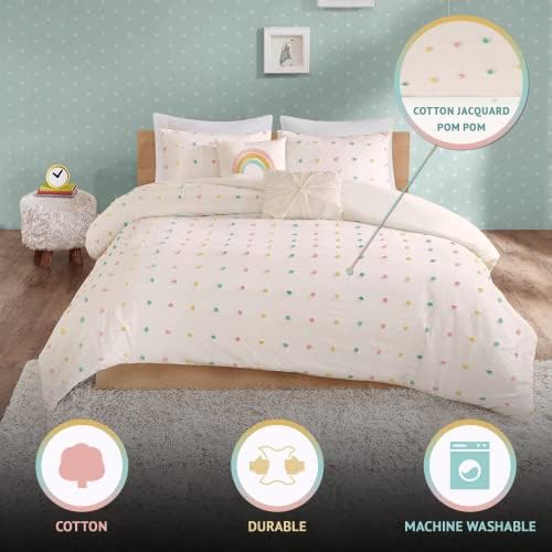Urban Habitat Kids Callie Cotton Jacquard Pom Duvet Set