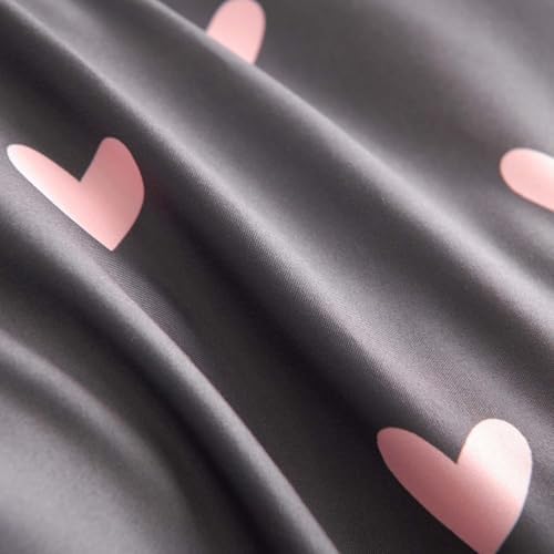 Nayoroom Heart Duvet Cover Set Queen Size Reversible
