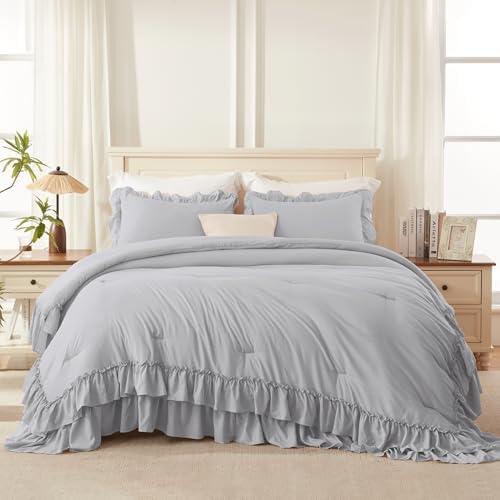 Andency Light Gray Twin Comforter Set 2 Pieces 1