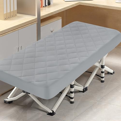 Magik Kover Waterproof Quilted Cot Mattress Pad 30x75 Grey