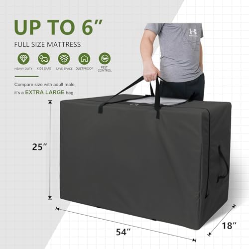 Cuddly Nest Folding Mattress Storage Bag - Black