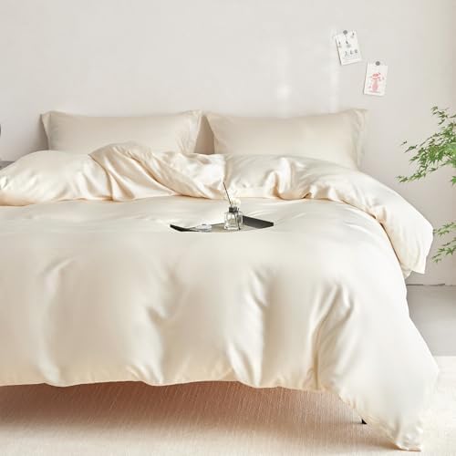 DCSKY Queen Size Tencel Duvet Cover Set 3-Piece 1