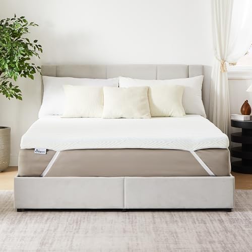 Aiwees 3 Inch Mattress Topper Cooling Memory Foam Back Pain Relief