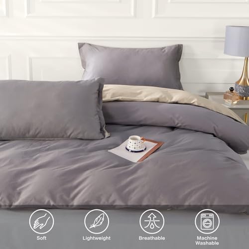 SAPHREAS Purple Duvet Cover Queen Set 3 Pieces
