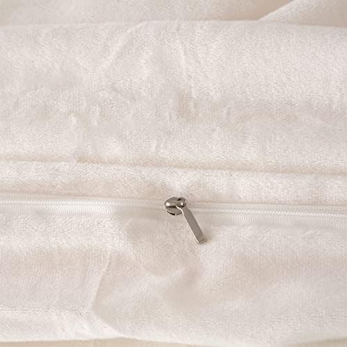EMME Plush Shaggy Queen Duvet Cover Set 3 Pieces