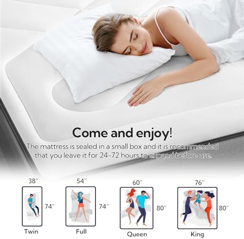 Maxzzz Twin Mattress Pad with Cooling Memory Foam
