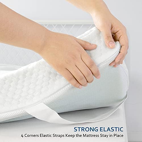 Moonsea Twin Size Memory Foam Mattress Topper Cover 1