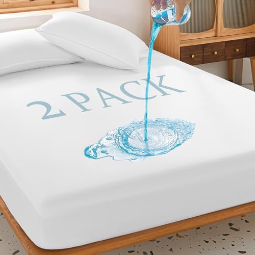 UNILIBRA 2 Pack King Waterproof Mattress Protector Deep Pocket Cover