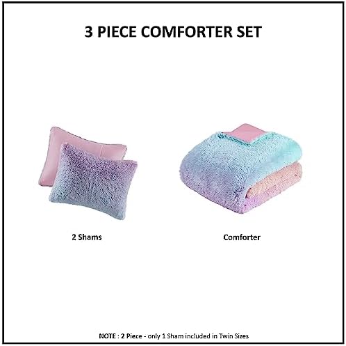 Mi Zone Kids Faux Fur Comforter Set Queen Size