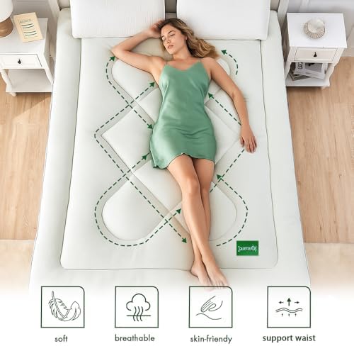 QuietSea Queen Size Memory Foam Mattress Topper