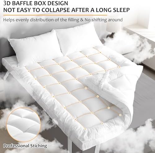 Extra Thick Cooling Mattress Topper - Full Size 54x75