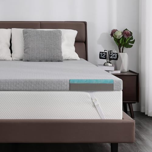 Vipbear Firm Mattress Topper 3 Inch Twin with Cooling Gel