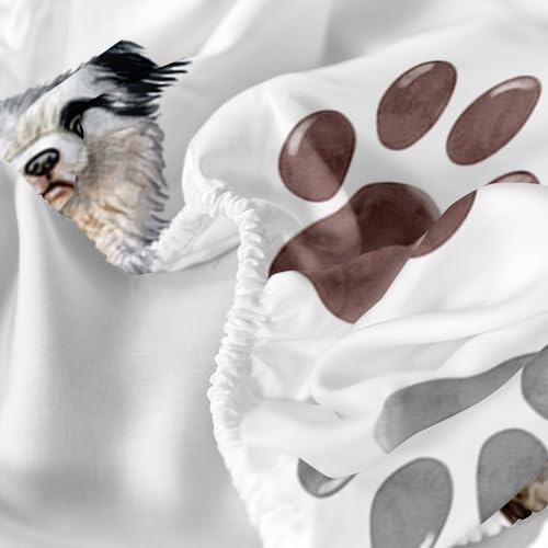 Cute Cartoon Dog Print Bedding Set 4Pcs Twin