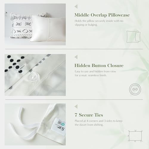 SimpleOpulence Boho Cooling Duvet Cover Set King Size