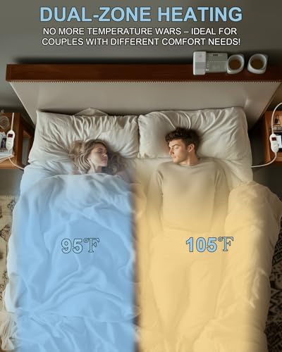 SOHTOPHO Heated Mattress Pad Queen Size