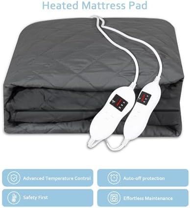 SOHTOPHO Heated Mattress Pad Queen Size