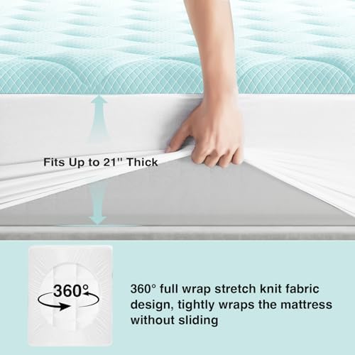 Novilla Cooling Mattress Topper Queen Size for Hot Sleepers