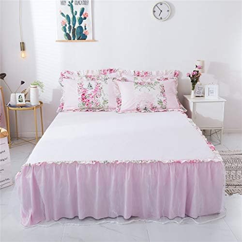 FADFAY Pink Rose Floral Duvet Cover Set Twin XL 4Pcs