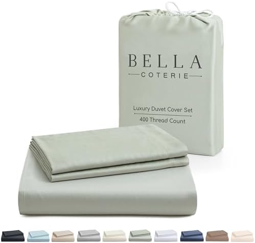 Bella Coterie Bamboo Viscose Queen Duvet Cover Set