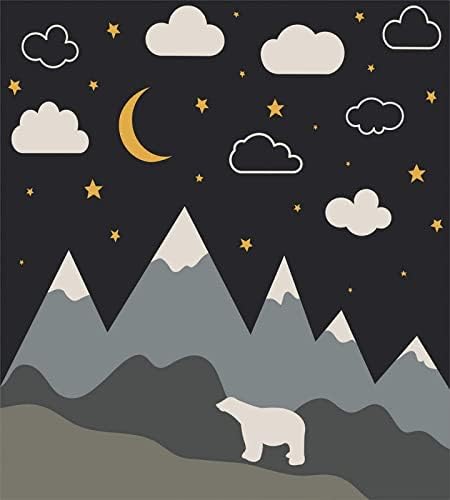 LTAETHC Mountain Range Bear Duvet Cover Set Twin Size