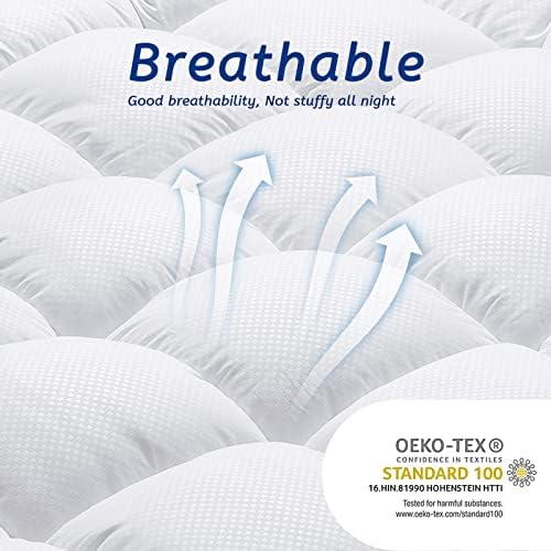 MATBEBY Twin Mattress Topper for Back Pain Support