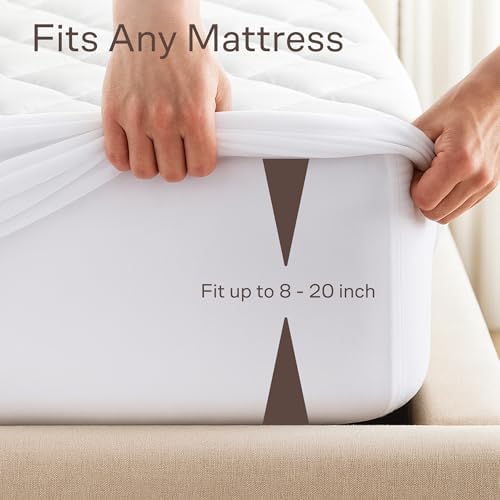 Niagara Cotton Mattress Pad Twin 39x75 - Ultra Plush Cooling Absorbent Protector