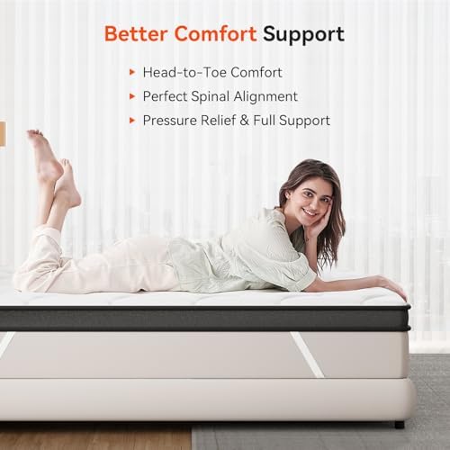 ELEMUSE 3 Inch Twin XL Mattress Topper with Cooling Pillowtop