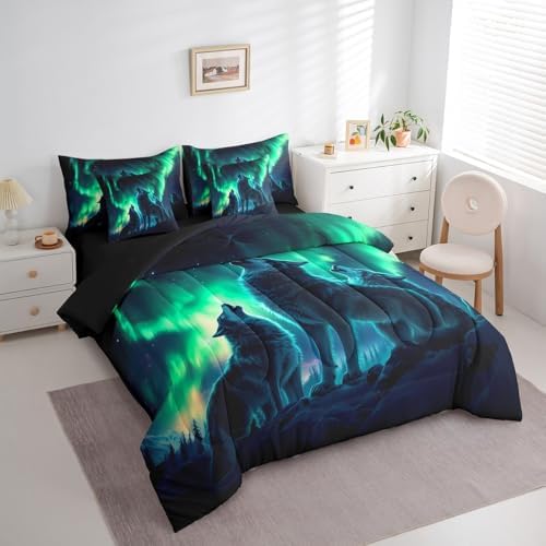 Erosebridal Wolf Bedding Queen 7pcs Set 1