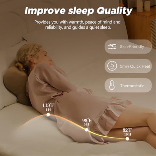 Templewet Heated Mattress Pad Mini Twin - 4 Heat Settings 10 Hour Auto Off