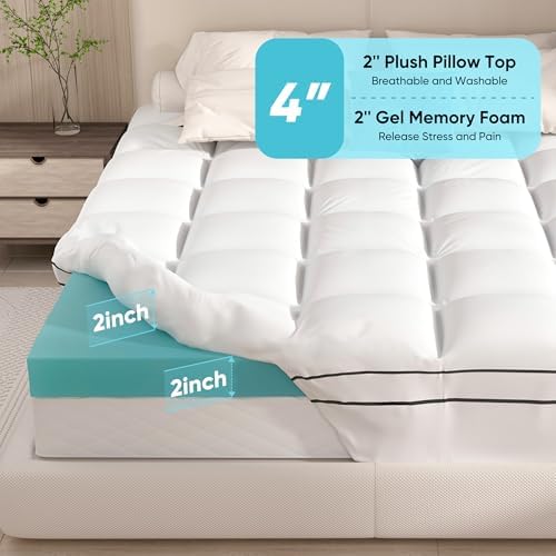 Aivermeil 4 Inch Dual Layer Mattress Topper Twin Size 1
