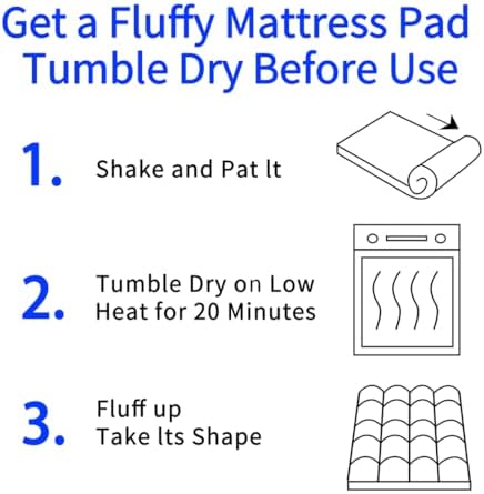 GERHOME King Size Quilted Fitted Mattress Pad Cover