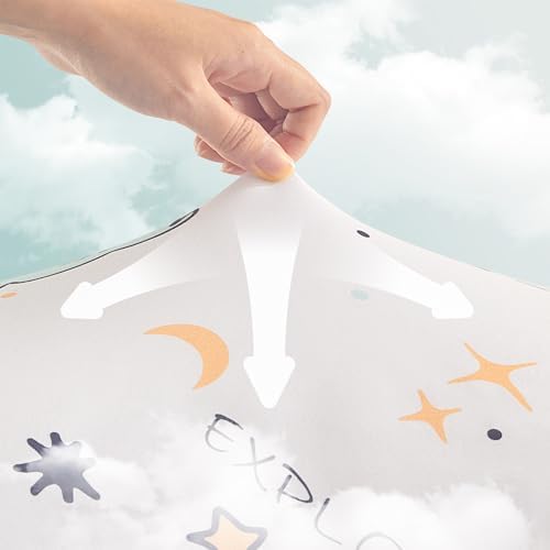 SLEEP ZONE Kids Comforter Set with Rocket Design