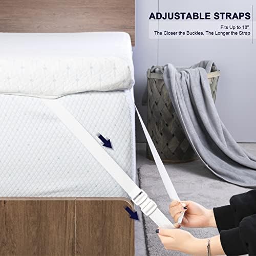 Ferlizer 2 Inch Twin Mattress Topper Cover