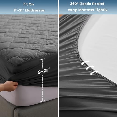 SLEEP ZONE Waterproof Mattress Protector Pad Twin