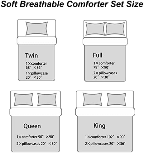 BDUCOK Ocean Themed Comforter Set Queen Size