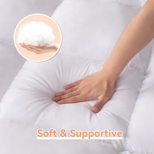 Topllen Twin Mattress Topper for Back Pain Relief