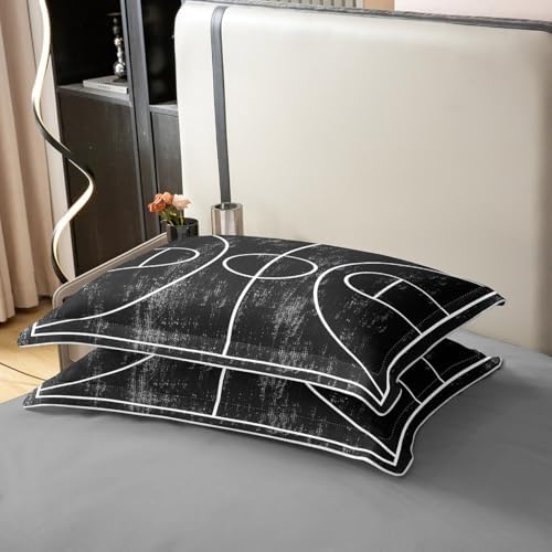 Feelyou Basketball Duvet Cover Set 2Pcs Cotton Kids Bedding