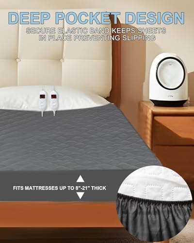 SOHTOPHO Heated Mattress Pad Queen Size