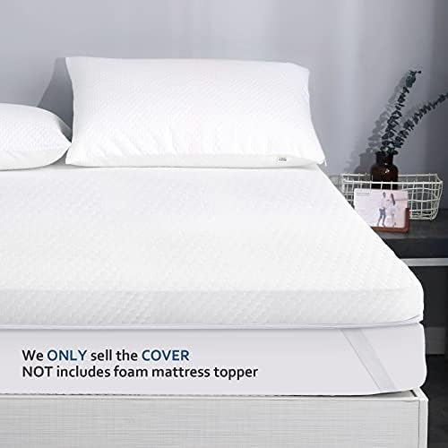 Moonsea Twin Size Memory Foam Mattress Topper Cover 1