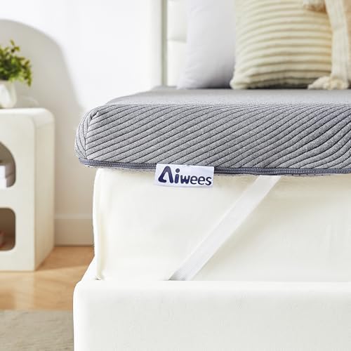 Aiwees 3 Inch Memory Foam Mattress Topper Queen