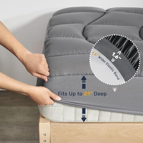 UNIKOME Full Mattress Pad Waterproof Protector