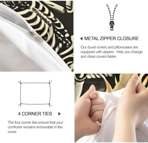 LTAETHC Queen Duvet Cover with Alien 3D Print