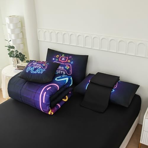 NINENINE Anime Gaming Comforter Set for Boys