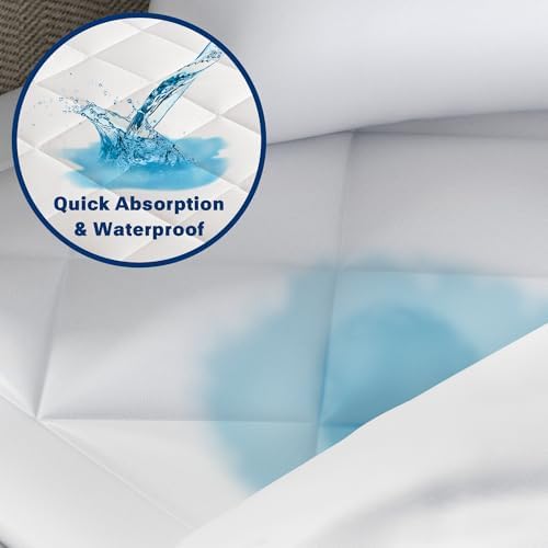 Sleep Philosophy Waterproof Queen Mattress Pad for Sofa Bed