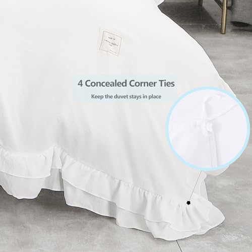 YamYard 3 Pcs Duvet Cover Queen Size Set