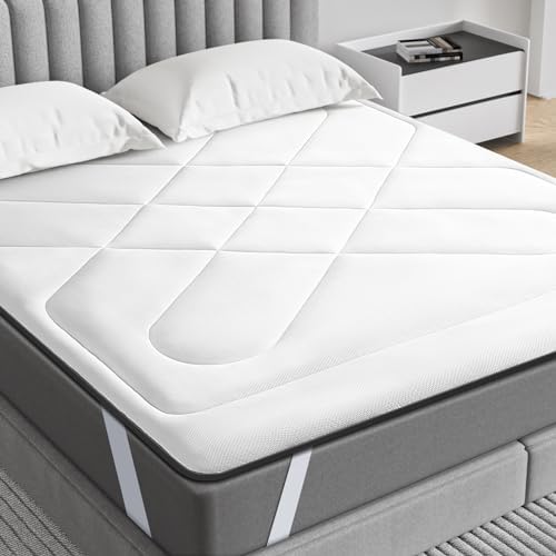 Maxzzz Twin Mattress Pad with Cooling Memory Foam