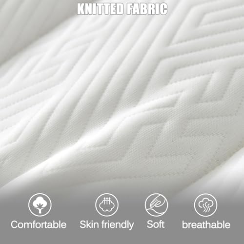 LDLCYCN Sponge Lash Bed Topper 5cm Thick Non-Slip Massage Mattress